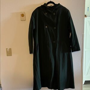 Ottelo PelleY2K green hooded long sleeved coat relaxed fit 11/12